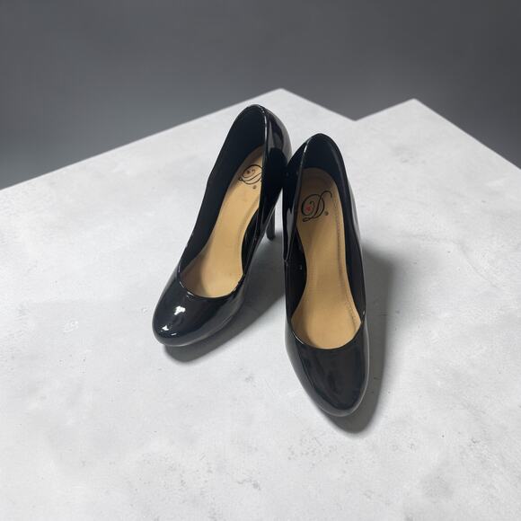 my delicous Shoes - My Delicious Shoes Scheme Black Patent Pointed Toe Stiletto High Heel Pumps- 8